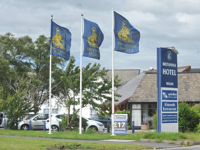 The Britannia Hotel on Almond Brook Road, Standish, has been used by the Home Office and Serco to accommodate asylum-seekers since 2016