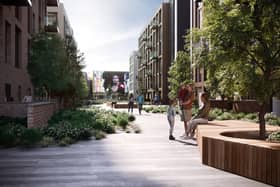 An artist's impression of how part of the completed Galleries25 complex will look