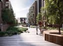 An artist's impression of how part of the completed Galleries25 complex will look