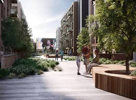 An artist's impression of how part of the completed Galleries25 complex will look