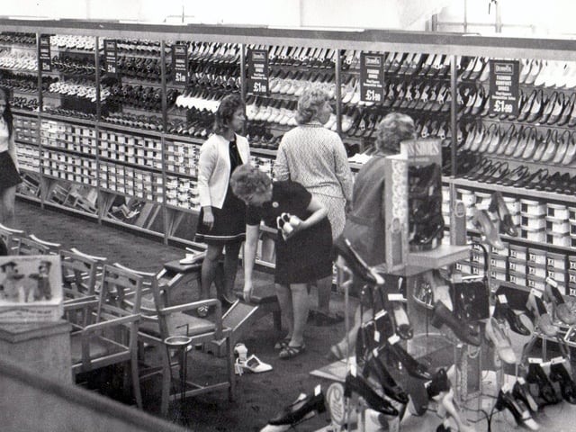 The shoe department at Debenhams.