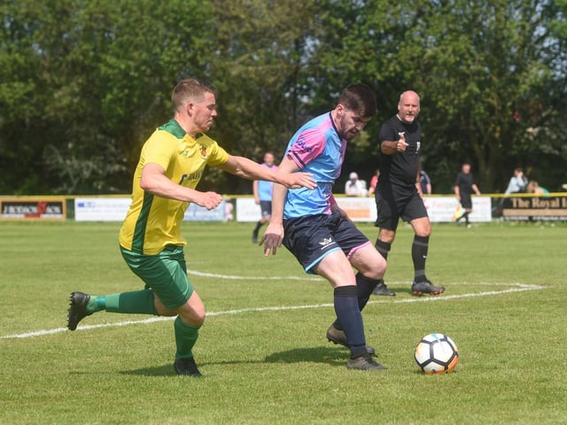 Charity football match between Holly's Hearts and Angels United at Atherton Town FC