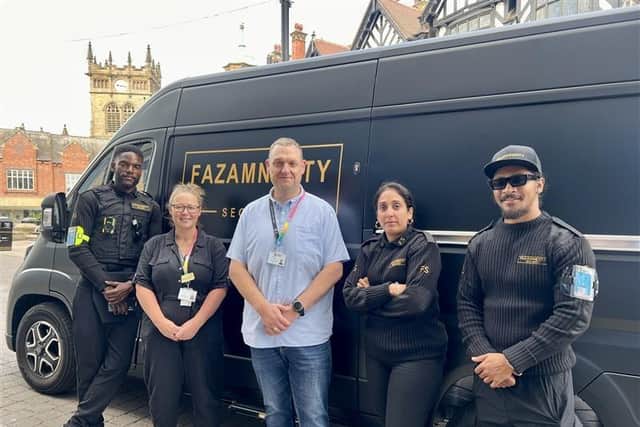 Wigan council representatives with Faz Amnesty disposal van