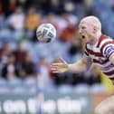 Liam Farrell celebrates his first half try