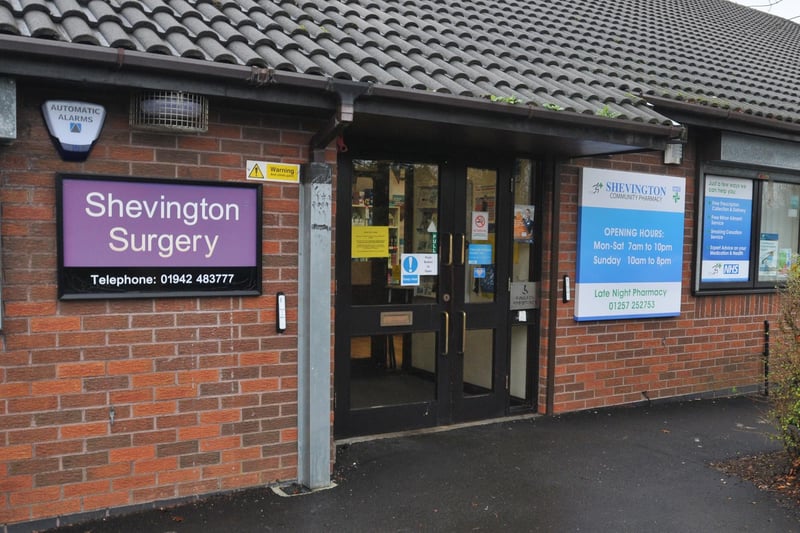 Shevington Surgery received an overall rating of 90 per cent