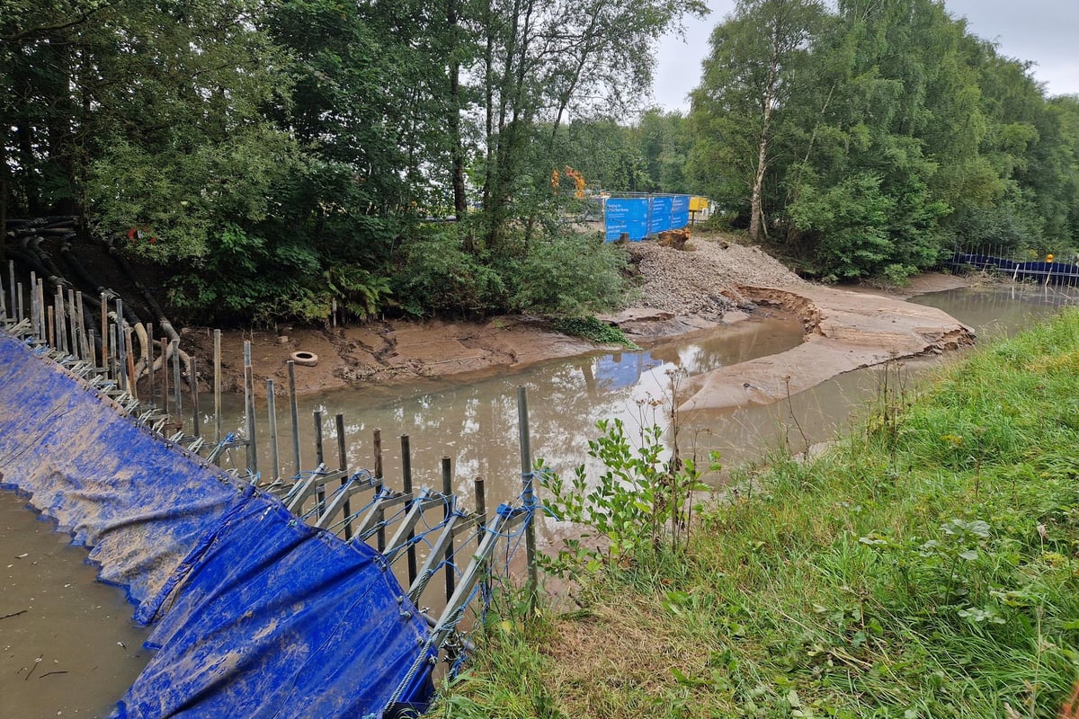Wigan Canal Drained for Burst Water Main Will Remain So for Weeks Yet