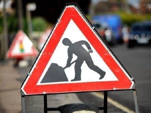 Three of the roadworks are expected to cause moderate delays