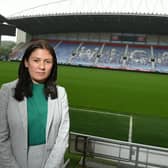 Lisa Nandy MP at Wigan Athletic's DW Stadium