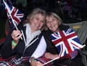 Proms In The Park at Mesnes Park 2013 - Mildred Glover and Lillian Stewart enjoy the proms.
