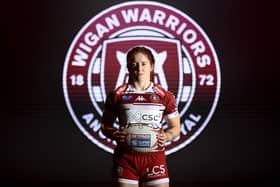 Wigan Warriors Women's player Eva Hunter at Super League's promo shoot