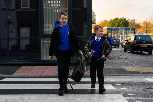 Parents at St Oswald's are concerned over the removal of the lollipop patrols at the junction of Warrington Road and Liverpool Road. Photo: Kelvin Stuttard