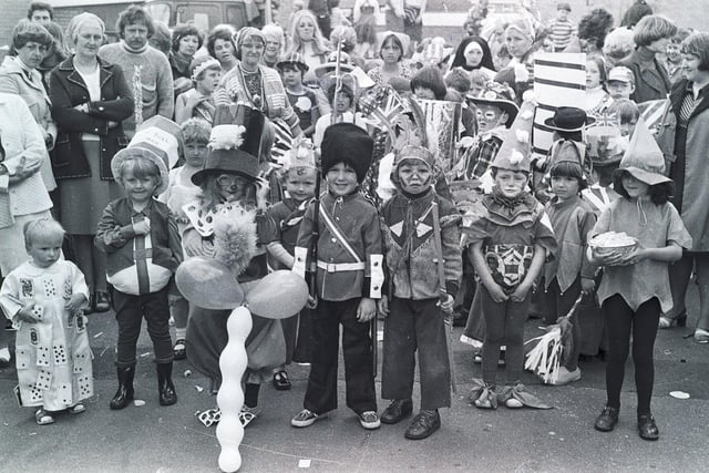 Retro 1977 - Pagefield Street Wigan celebrate the Queen's silver jubilee with a street party.