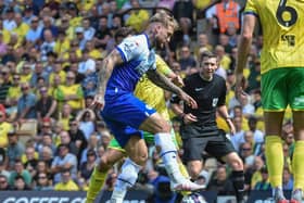 Stephen Humphrys in action against Norwich