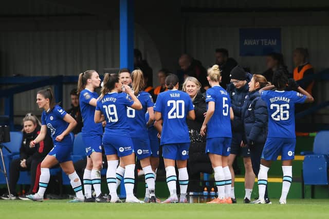 Chelsea are two points clear at the top of the WSL