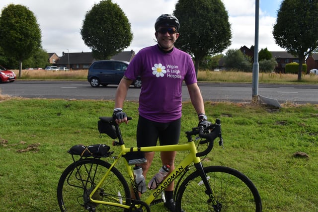 Shane Carroll rode in memory of his mum, dad and nan, who were all cared for by the hospice