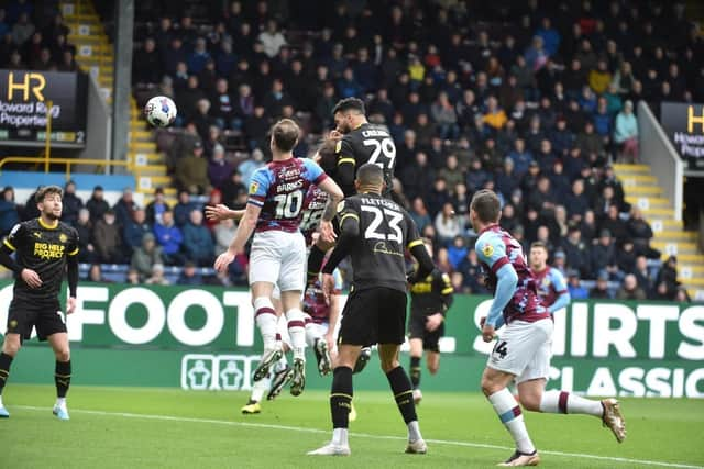 Steven Caulker came closest to scoring for Latics with this header