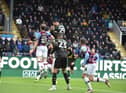 Steven Caulker came closest to scoring for Latics with this header