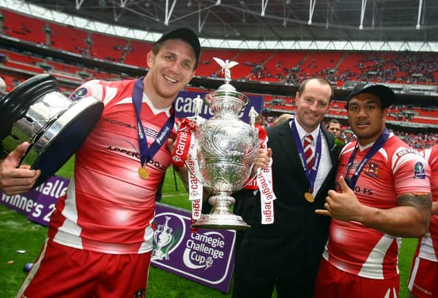 Ryan Hoffman with Michael Maguire and Jeff Lima