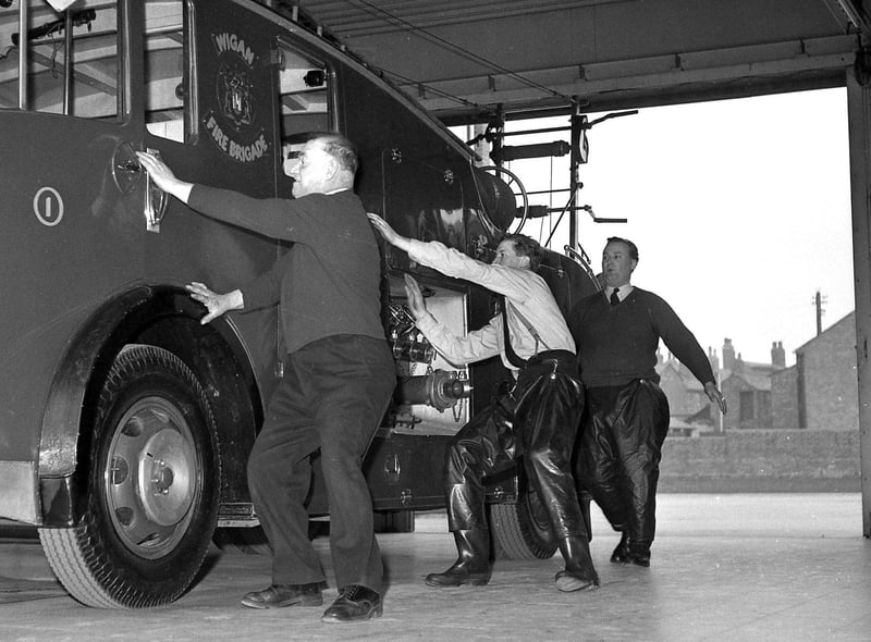 RETRO 1960s - A series of photographs featuring Wigan Fire Brigade in action.