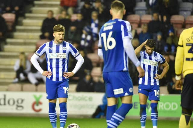 Callum Lang moments before his match-clinching free-kick against Oxford