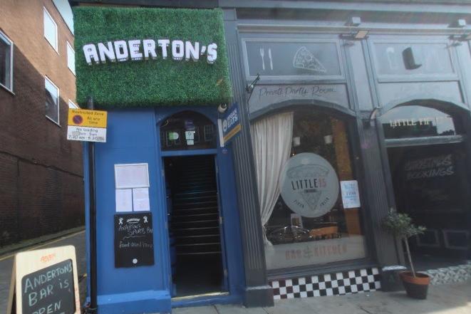- Anderton's Sports Bar,
17A Wallgate, WN1 1JU