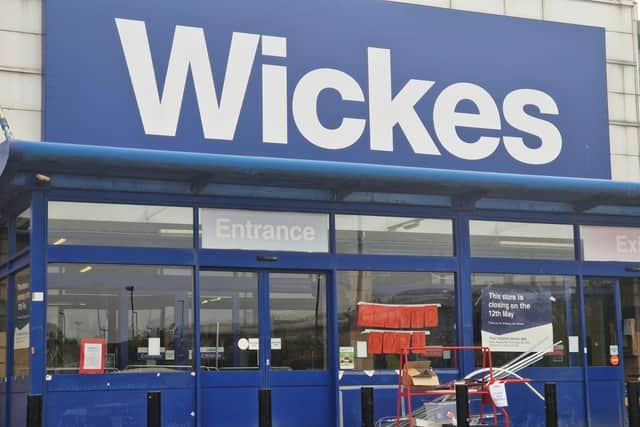 The now closed Wickes store at Robin Park