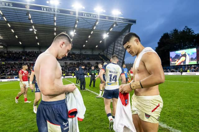 Harry Smith & Isaiya Katoa swap shirts at the end of the game