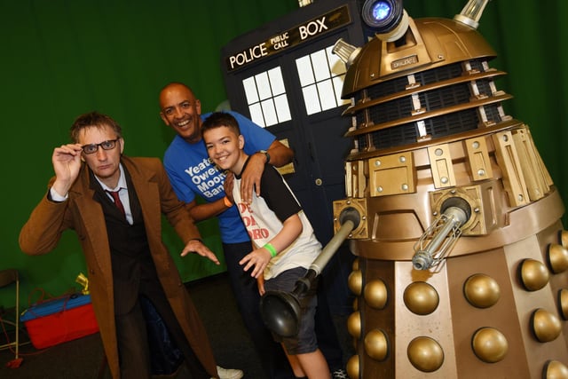 Doctor Who lookalike Nigel Sumner poses with fans
