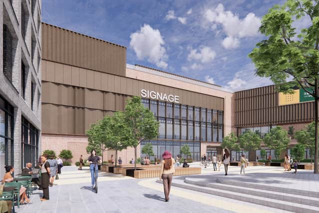 An artist's impression of the propsed media centre for the Galleries25 project