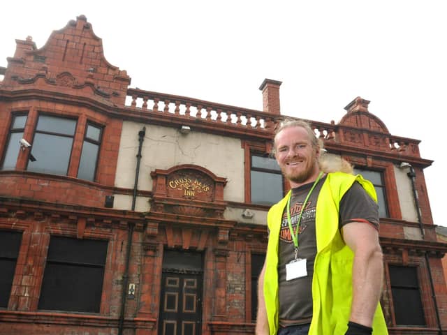 The late Coun Anthony Sykes when he organised a clear-up four years ago