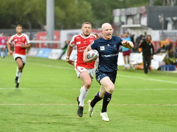 Liam Farrell went over for a hat-trick at Craven Park.