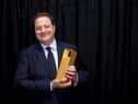 Honoree Brendan Fraser, recipient of the TIFF Tribute Award for Performance presented by IMDbPro for 'The Whale,', poses backstage at the TIFF Tribute Awards Gala during the 2022 Toronto International Film Festival at The Fairmont Royal York Hotel on September 11, 2022 in Toronto, Ontario. (Photo by Unique Nicole/Getty Images)