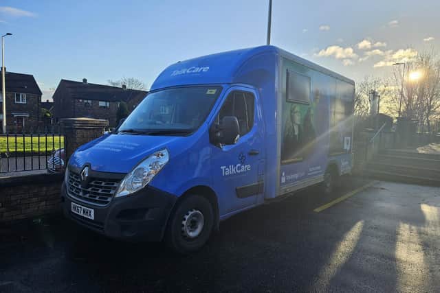 The dementia tour bus which will give an insight to living with the condiiton