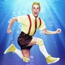 Lewis Cornay plays the title role in The SpongeBob Musical at Blackpool Opera House