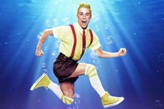 Lewis Cornay plays the title role in The SpongeBob Musical at Blackpool Opera House