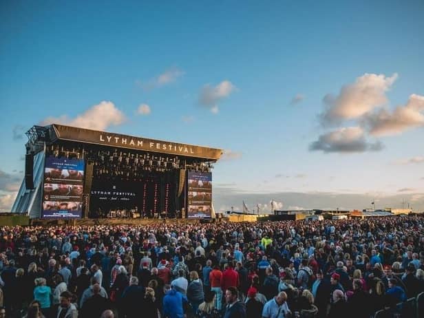 The crowds at a past Lytham Festival enjoying the music