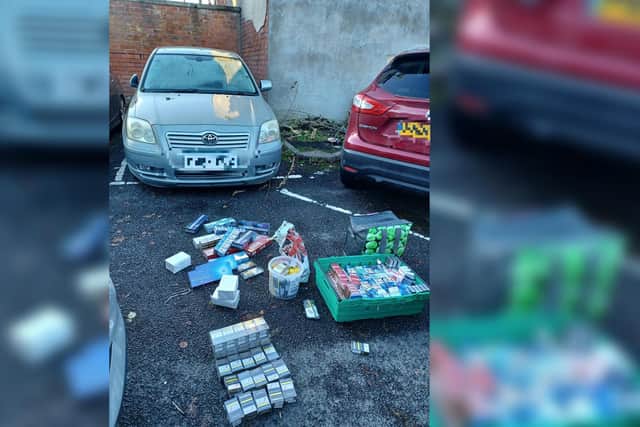 A seizure of illicit goods