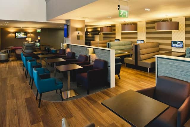Aspire Lounge, Terminal 1, Manchester Airport.