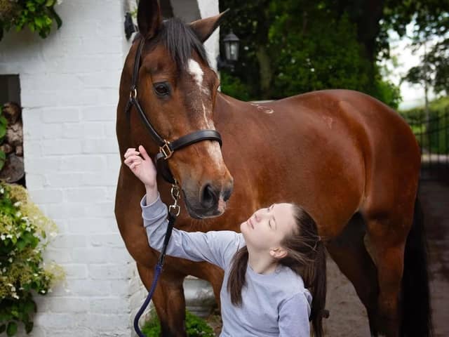 Caitlyn Saddington with Roko