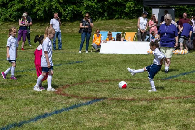 The Women's Euros roadshow came to Mesnes Park recently during the jubilee celebrations