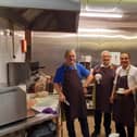 A group of volunteers at the soon to be known as Sanctuary Cafe