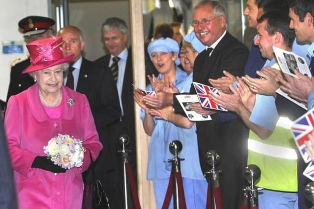 Her Majesty The Queen paid Wigan a visit on more than one occasion - here she is seen at Heinz in Kitt Green in 2009.