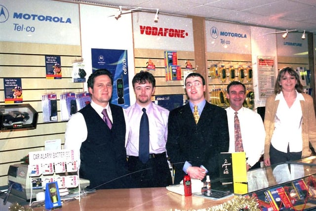 1998 - The team at Dingle Belles car radio and accessories store Up Holland in 1998