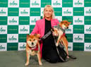 Karen Jones with dogs Riot, left and Rosie