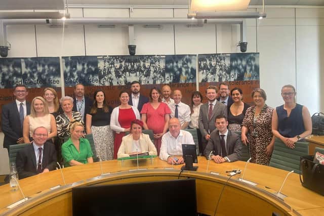 A meeting between Jo Platt, Louise Haigh - the Secretary of State for Transport - and other Labour MPs