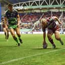 Liam Marshall surpassed 550 points for Wigan Warriors following his try in the win over Castleford Tigers
