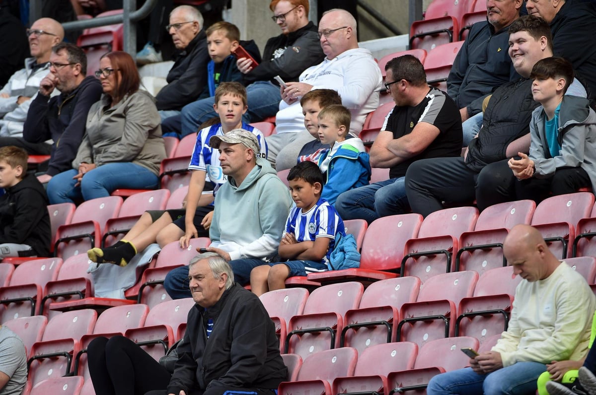 GALLERY: Wigan Athletic fans welcome Mike Danson to the DW Stadium against Barnsley
