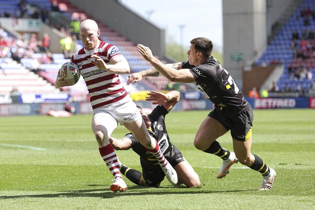 Liam Farrell was among the scorers for Wigan on Sunday afternoon.