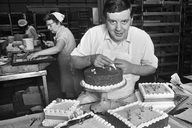 Cake decorator Fred Johnson.
