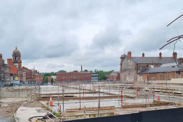 No sign of any building on the site of the new Wigan market